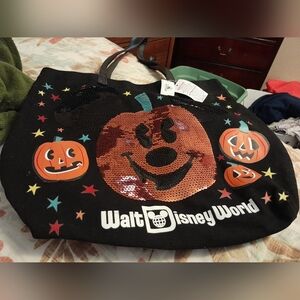 Disney Halloween Tote Bag with Pumpkins